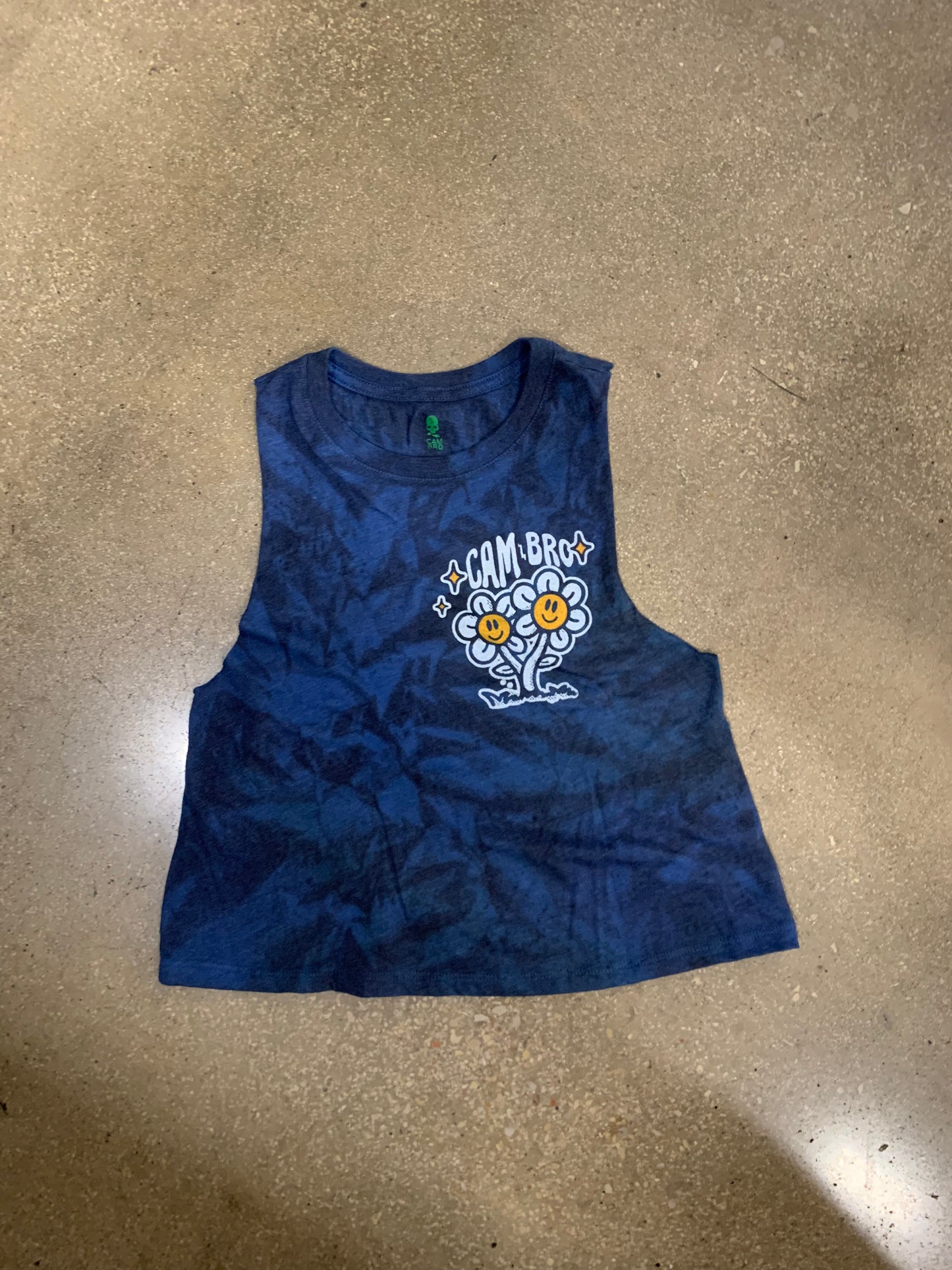 Dope Weirdos - Royal Crop Tank Dripped