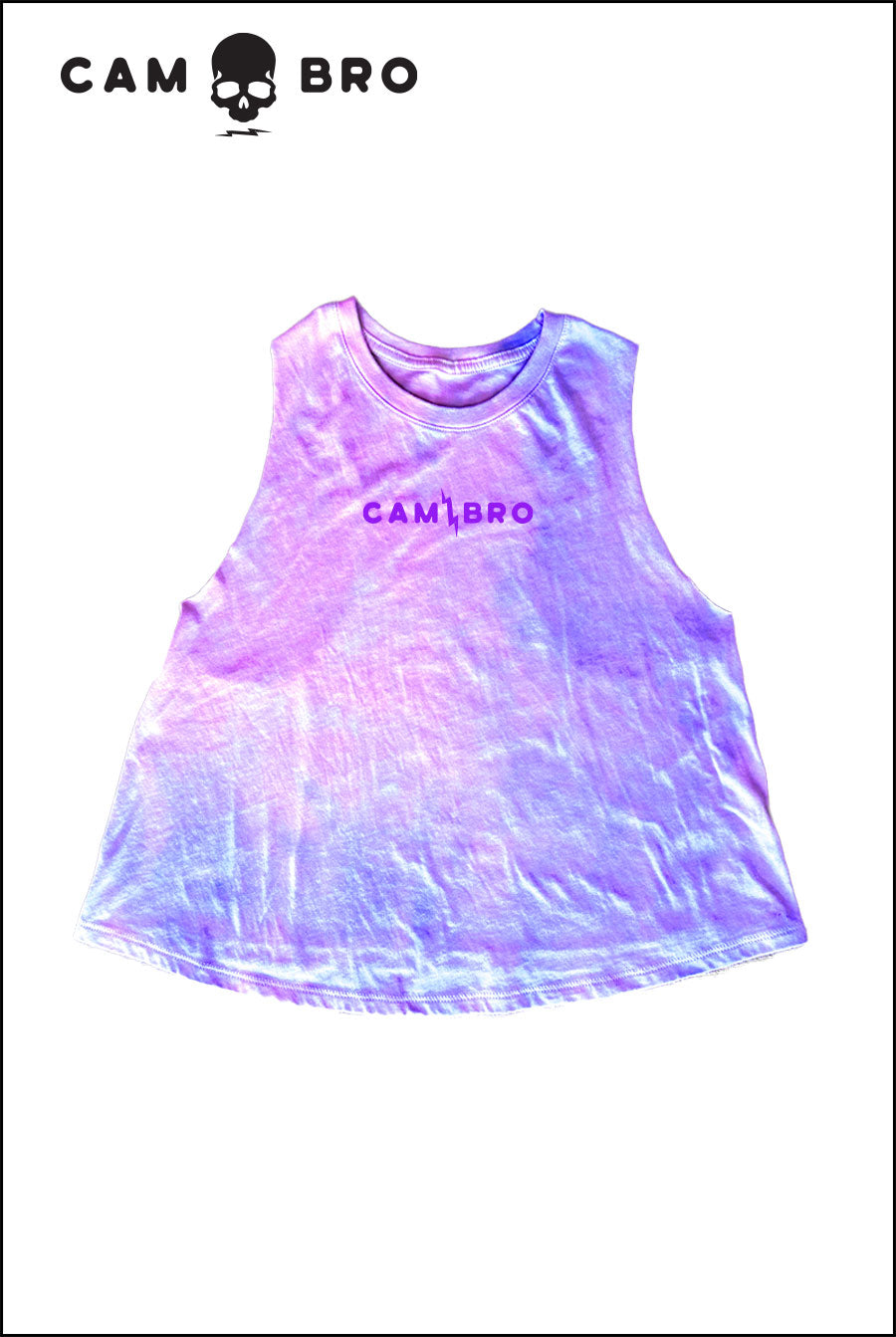 Cotton Candy - Cruel Summer Crop Tank Dripped