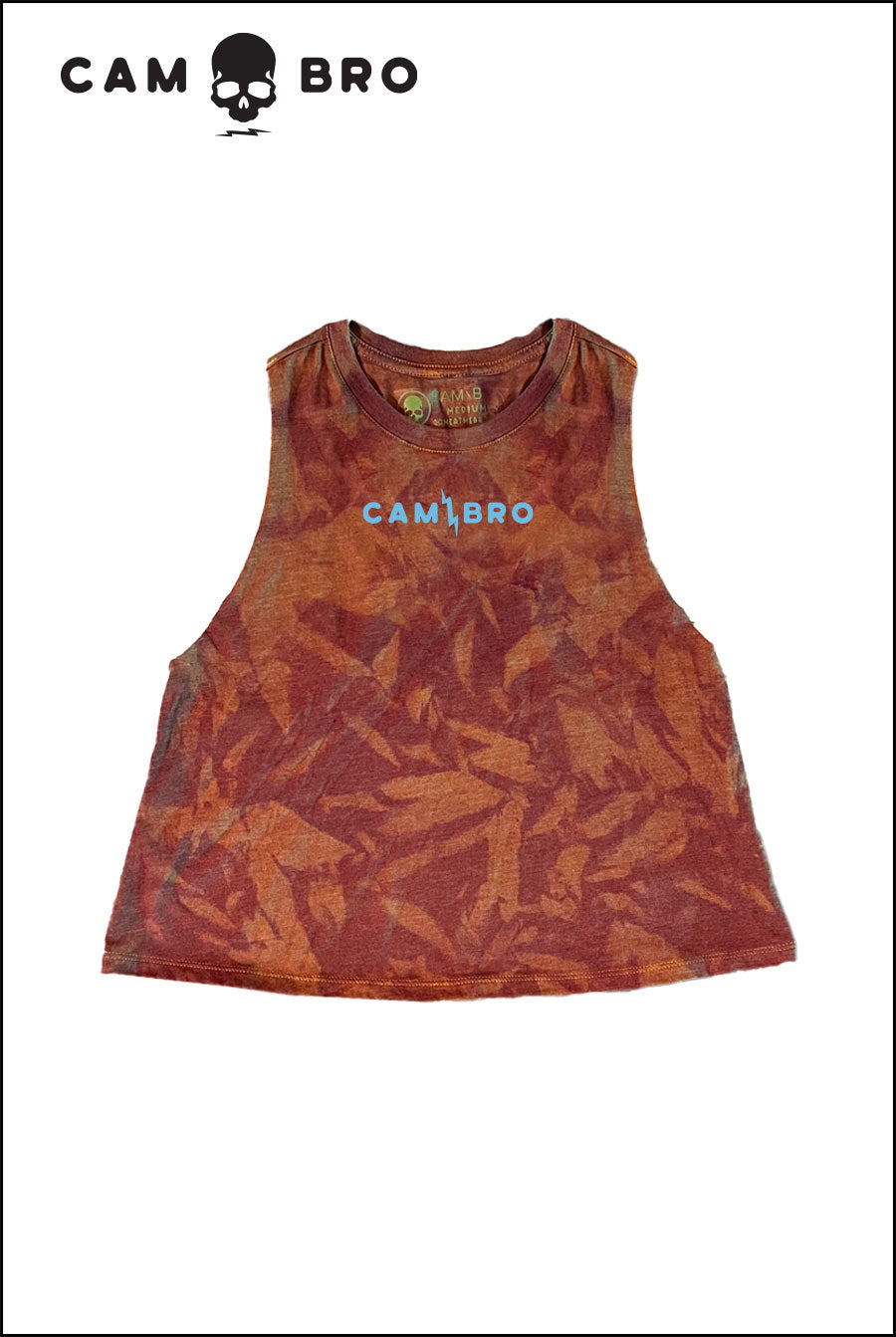 Rusty Gold - Cruel Summer Crop Tank Dripped
