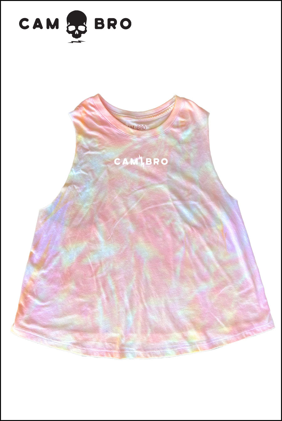 Mellow Orange Cruel Summer Crop Tank Dripped