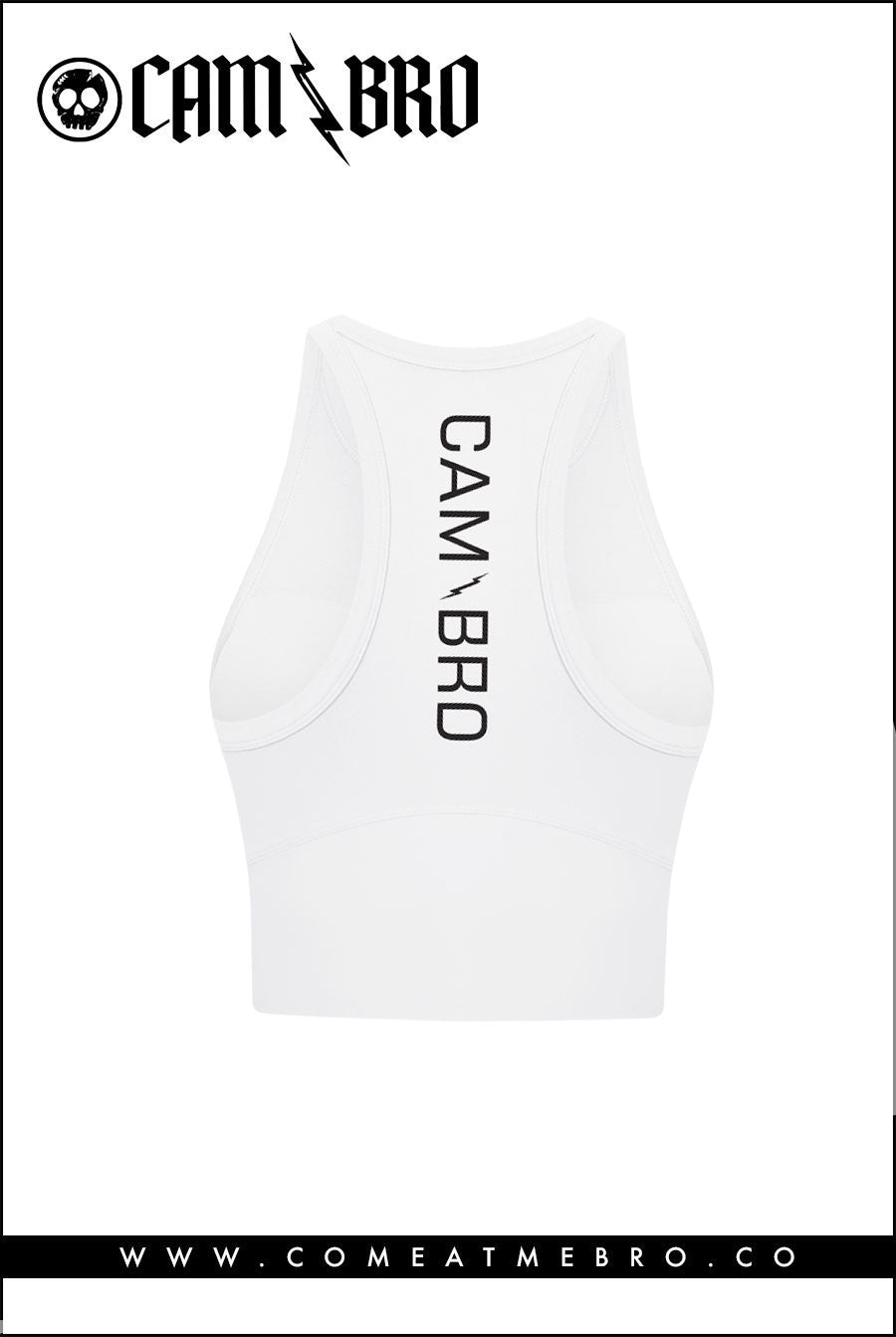Snow White Compete Sports Bra