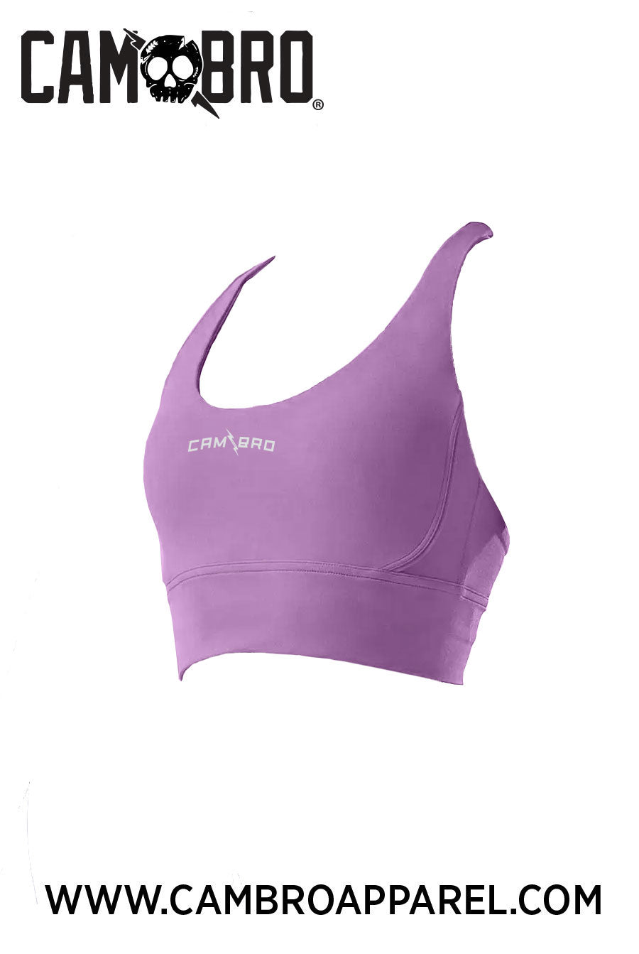 Lilac Crosshatch Sports Bra