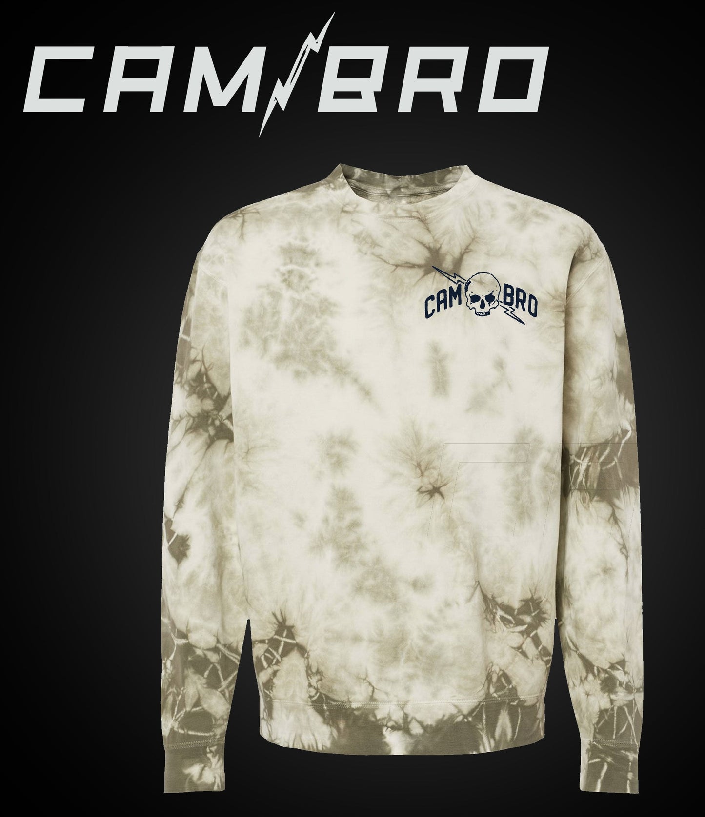 Mossimo Moss Drip Signature Bolt Crew