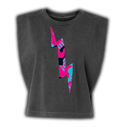 Tropicamo Bolt Muscle Crop Tee