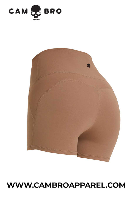 Latte Midwaist Contour Short 3 Inch Ladies