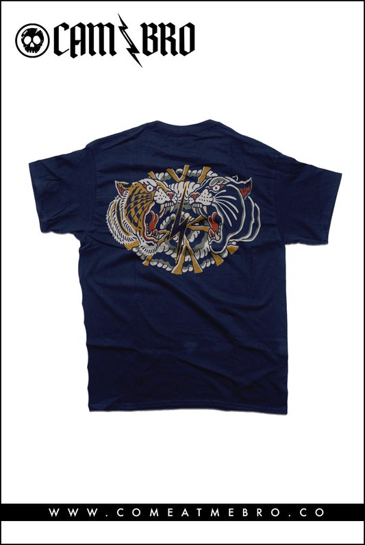 RF Me Vs Me Heather Navy Unisex Tee