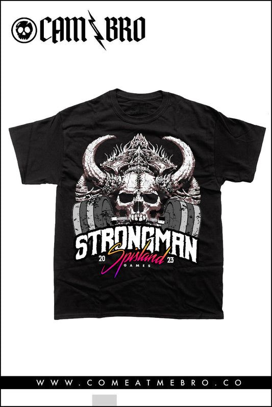 SPISLAND GAMES Strongman Black Tee