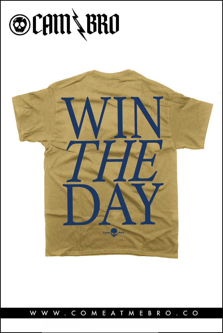 Win The Day Gold Oversized  Heavyweight Tee